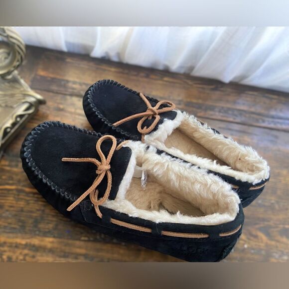 UGG Dakota Suede Moccasin Bow Indoor Outdoor Women's Slipper Shoe US 7 - Picture 5 of 13